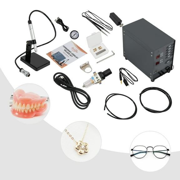 Jewelry Spot Welding Machine, 110V 60HZ Pulse Argon Arc Permanent Jewelry Welder,Permanent Jewelry Welder Kits,Jewelry Repair Tool Gold Denture and Hardware Workpiece Welding
