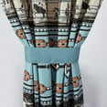 thumbnail image 2 of Chezmoi Collection Boone 4-Piece Southwestern Cowboys Rodeo Window Curtain Set with Sheer Backing - Multicolor Blue Brown Beige Clay Printed Microfiber, 120 inch x 84 inch, 2 of 9