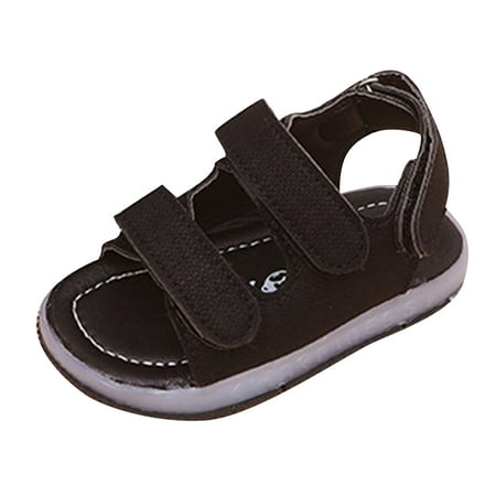

Relanfenk Girls Sandals Toddler Kids Sport Boys Baby LED Luminous Shoes Sneakers