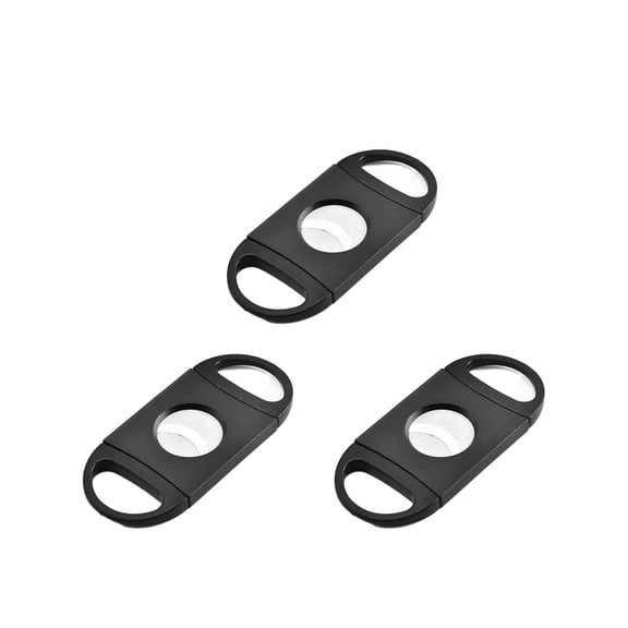 FACEGA 3Pcs Cigar Cutter,Sharp Precision Cigar Knife for Smooth Cuts,Compact Cigar Case for Easy Travel,Stainless Steel Cutter for Perfect Cigar Trimming