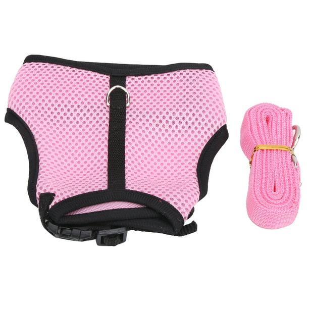 Rabbits Hamster Vest Harness, Dog Harness And Leash Set Cat Harness And Leash Mesh Vest Harness