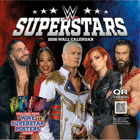 Wwe Superstars 2026 12M Turner Wall Calendar - Pf