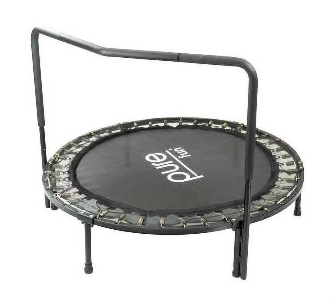 Pure Fun 48-Inch Super Jumper Kids Trampoline with Handrail, Blue, 100lb Weight Limit - image 2 of 6