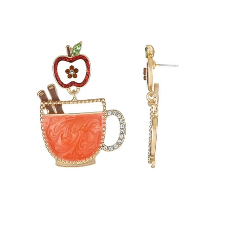 Packed Party Goldtone Cider Season Earrings, Female, 1 Pair