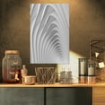 thumbnail image 1 of Fractal Bulgy White 3D Waves - Contemporary Canvas Art Print, 1 of 3