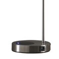 thumbnail image 2 of Benzara BM240339 Lampe de Table 63 Po. avec Charge Sans Fil et Port USB, Argent, 2 of 5
