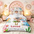 thumbnail image 2 of meiyoeat Inspirational Quote Cute Cartoon Dinosaur Twin Duvet Cover for Boys Girls, Tropical Beach Animal Twin Bedding, Polkadot Reversible, 2-Piece, 1 Duvet Cover and 1 Pillowcase, 2 of 6