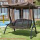 thumbnail image 3 of Outdoor Top Swing Canopy Waterproof Cover Garden Sun Shade Patio Swing Cover Case Chairs Hammock Cover Pouch, 3 of 5