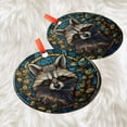 thumbnail image 3 of Stained Raccoon Animal Suncatcher Trash panda Light Catcher Window Hangings House Decoration House Decor Animal Lover Gift New House Sign, Ornament 2025, Holiday 2025, Seasonal, 3 of 5