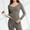 Dark Gray, variant on TMOYZQ Womens Fleece Line Underwear Sets Thermal Warm Winter Seamless Comfort Loungwear 2 Piece Thick Base Layer Top & Bottom on Clearance