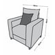 thumbnail image 4 of Sillon EL BAZAR STORE Lino Azul Marino 1 plaza Modular Moderno, 4 of 4