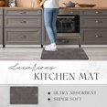 thumbnail image 4 of Luxurious Speckled Black and White Kitchen Mat - Ultra Absorbent, Super Soft Comfort - Anti-Slip Backing, Machine Washable - Perfect for Kitchens, Entryways, Laundry Rooms, and More - 20x32 Inches, 4 of 6
