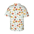 thumbnail image 3 of Picia Floral Strawberr Gentle Cotton Regular Fit Short Sleeve Casual Hawaiian Shirt for Men-XX-Large, 3 of 9