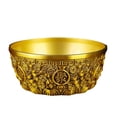 thumbnail image 2 of Cuenco de tesoro de latón, adorno de estatuilla de prosperidad y riqueza, dinero chino de buena suerte 16 cm, 2 of 9
