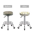 thumbnail image 3 of Uemuo Lovely Avocado Pattern Round Bar Stool Seat Covers Washable Stool Cushion Slipcover Elastic Bar Chair Covers-12 inch, 3 of 7