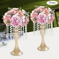 thumbnail image 6 of Wedding Centerpieces Gold Vases,10PCS Metal Flower Candle Holder with Sparkling Crystal Beads,Crystal Flower Vase Metal Flowers Stand for Party Tables Decorations, 6 of 16