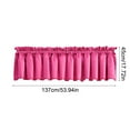 thumbnail image 3 of DefiDgd 54x18inch Solid Color Small Window Valance Curtains,Modern Rod Pocket Short Curtains for Bathroom Basement Kitchen(C), 3 of 6