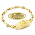 thumbnail image 1 of MedicEngraved Yellow Gold Stainless Steel Custom Medical Alert Bracelet - 6mm Infinity Link, 1 of 7