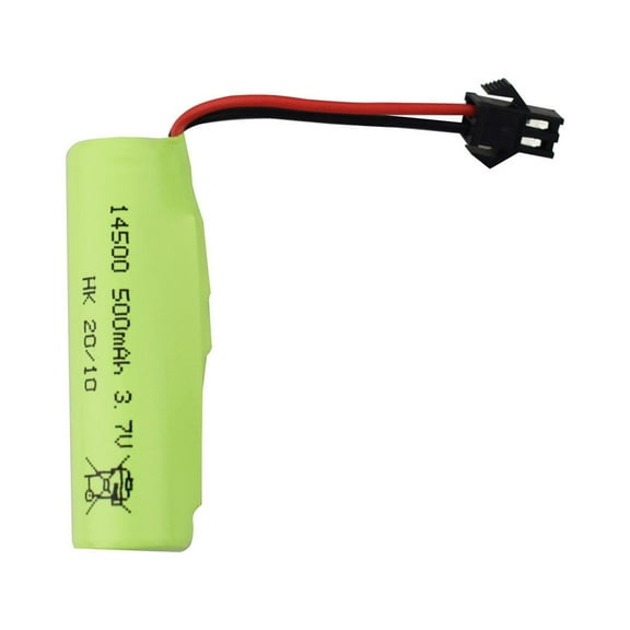 JZCHUNTOY 3.7V 500mAh 14500 Rechargeable Battery – Replacement for DE35, DE38 Double-Sided Tumbling Stunt RC Cars & Kids Toy Cars