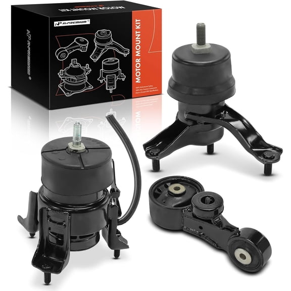 A-Premium 3PCS Engine Motor Mount and Torque Strut Mount Kit Compatible with Toyota Sienna 2007 2008 2009 2010, FWD, Replace# 123630P050, 123620P010