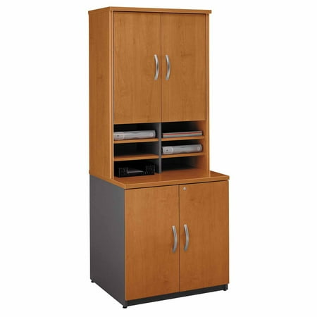 - Bush Series C Storage Cabinet with Hutch Bookcase