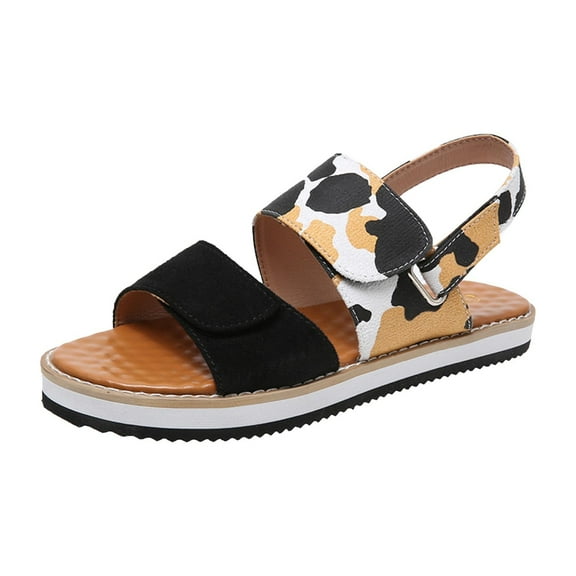 Clearance VerPetridure Fish Mouth Sandals Women's Sandals Summer Casual Flat Sandals Beach Sandals