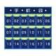 thumbnail image 5 of Bolsa de almacenamiento numerada para teléfono móvil, ideal para el aula, el hogar o la residencia estudiantil. 18 bolsillos 67x51cm, 5 of 9