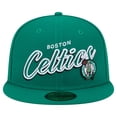 thumbnail image 2 of Men's New Era Kelly Green Boston Celtics Sport Night Script Sided 59FIFTY Fitted Hat, 2 of 6