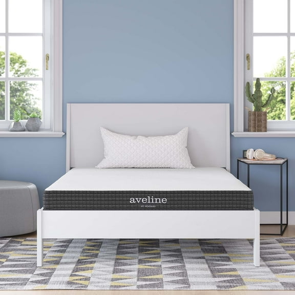 Modway Aveline 6" Modern Style Memory Foam Full Mattress in White