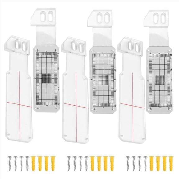 3 Pcs Crack Monitoring Record, Acrylic Corner Tell-Tale Monitor,Tell-Tale Crack Monitoring Device,Measuring Instrument