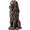 Brown, variant on Lion Statue 20.5 Inch, Resin Outdoor Guardian Sculpture with Hand-Carved Details, Matte Black Animal Decor for Garden Patio Villa Courtyard, Black