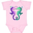 thumbnail image 3 of Inktastic Seahorses Kissing with Hearts Boys or Girls Baby Bodysuit, 3 of 5