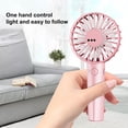 thumbnail image 3 of NIBOLOG 1 Set 600mAh Mini Fan with 3 Speeds 7 Blades Detachable Base Strong Wind Battery Operated Rechargeable Mini Pocket Hand Fan for Dorm, 3 of 7