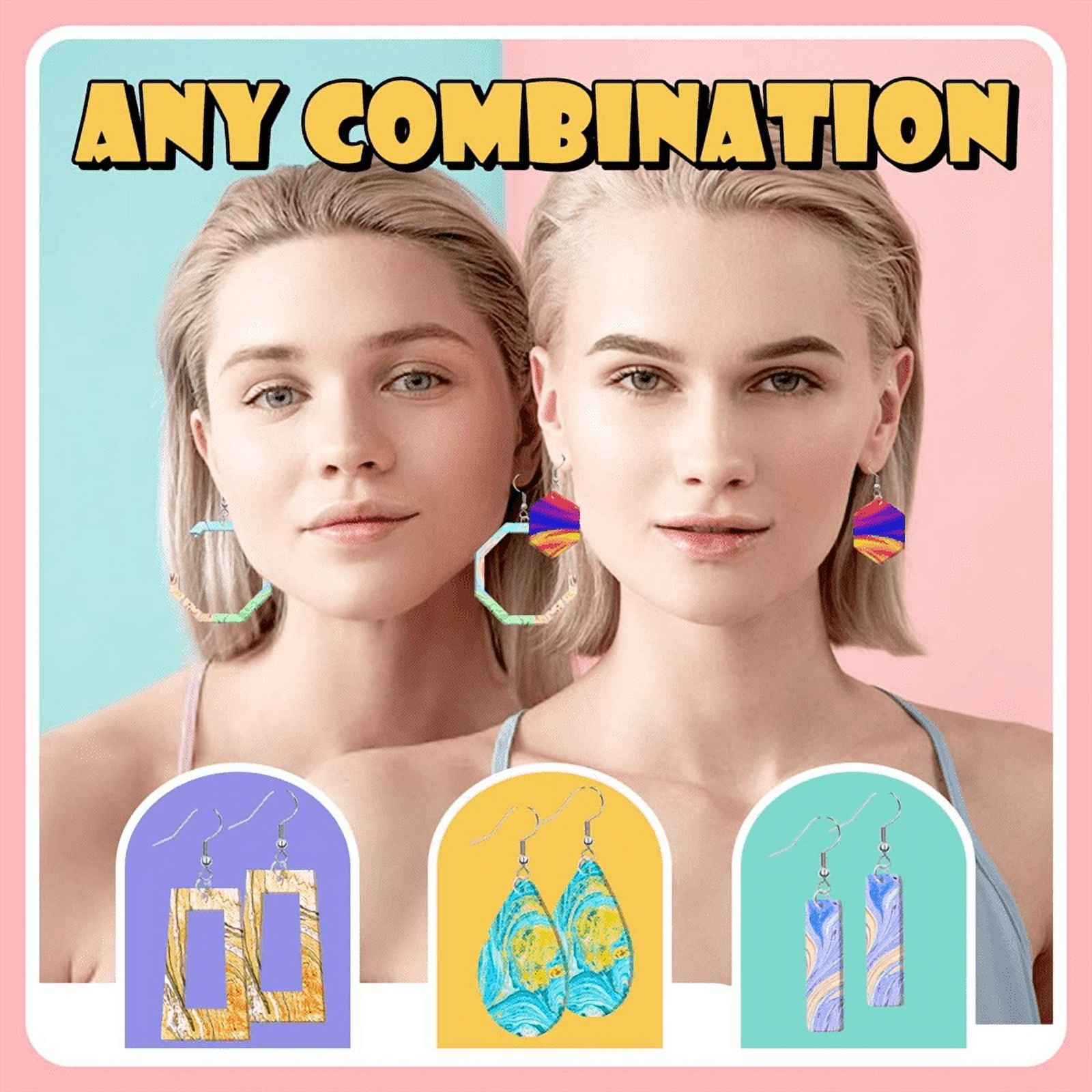 Resin Earring Molds Silicone, Jewelry Earring Molds for Epoxy Resin, Modern  Earring Casting Molds for DIY Hoop Earrings, Necklace, Keychains (Simple  Style) : Amazon.in: Home & Kitchen