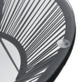 thumbnail image 2 of vidaXL Garden Dining Table Black Ø70x74 cm Rattan and Glass, 2 of 3