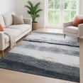 thumbnail image 6 of Addison Rugs Mayfield Premium Machine Washable Transitional Stripes Pewter Rectangle Rug, 10' x 14', 6 of 6
