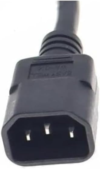 C14 to SAF-D-Grid T-Latch Power Cord, SAF-D-Grid T-Latch Plug to IEC 320 C14 Power Cable SJT 16AWG,10ft/3m (C14 to Saf-D-Grid)