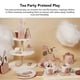 thumbnail image 3 of Pretend Dessert Cake Play Set Wooden Tea Party Pretend Play For Little Girls Toddlers, 3 of 5