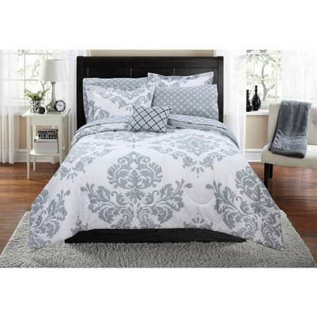 mainstays classic noir bed in a bag bedding set walmart com mainstays classic noir bed in a bag bedding set walmart com