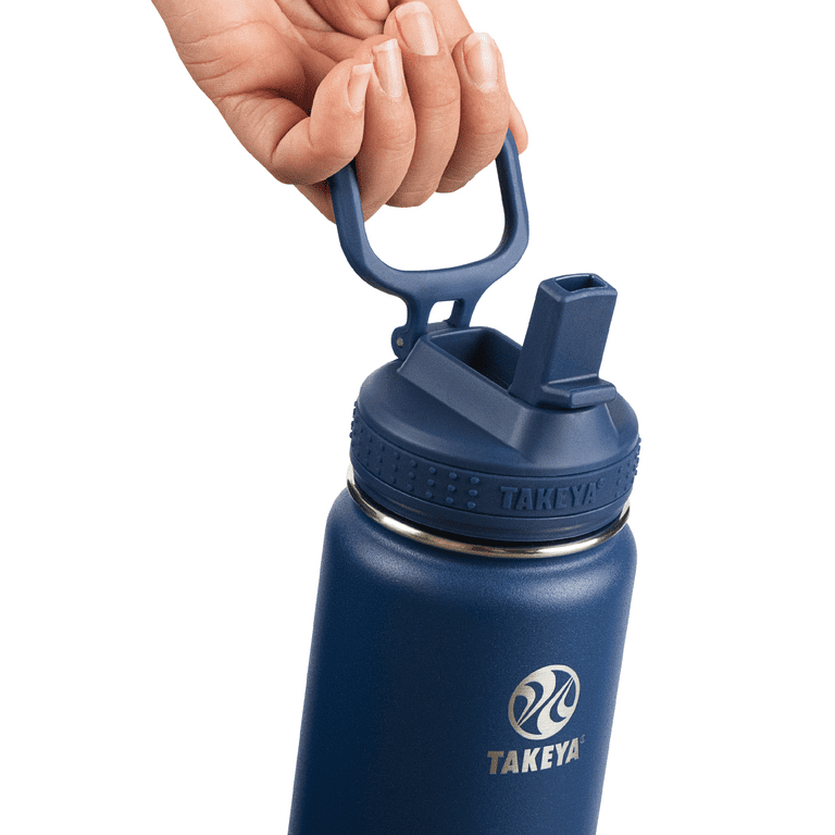 Takeya Actives Insulated Stainless Steel Water Bottle with Straw Lid 