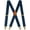 Navy, variant on Men Braces with 4 Hook-Clips, Vintage Braces for Men Heavy Duty, X Shape Braces for Trousers Adjustable Elastic