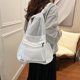 thumbnail image 5 of Fiudx Liquidación de ahorros de verano Bolso de estudiante de ocio 2024 Mochila de textura Joze de verano Bolso transparente no tejido Bolso de viaje de mujer de moda Bolso de estudiante de ocio, 5 of 5