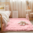 thumbnail image 5 of Blarity Area Rugs for Living Room, 3x5 Area Rugs for Bedroom, Soft Fluffy Rug with Anti-Skid Backing for Indoor Home Floor, Room Decor Carpet, Pink, 5 of 5
