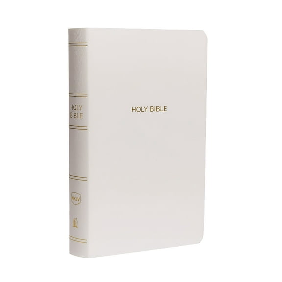 Pre-Owned NKJV, Gift and Award Bible, Leather-Look, White, Red Letter Edition (Imitation Leather) 0718075161 9780718075163