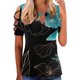 thumbnail image 1 of Gibobby Blusa de Trabajo de Manga Corta Camiseta manga corta con estampado flores y botones para mujer, camiseta manga corta, informal, Sexy, verano, para (Verde,G), 1 of 4