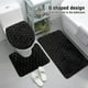 thumbnail image 3 of JUEGO DE ARRRENAMENO PARA EL BAÑO SUAVE, TAPETE EN Forma de u, Juego de Alfombras de Baño de 3 piezas con absorbente de agua para niños y adultos, 3 of 7