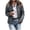 Dark Gray, variant on Women's Puffer Jacket Stand Collar Short Quilted Jackets with Full Zip Short Slimming Jackets for Winter Wine XL