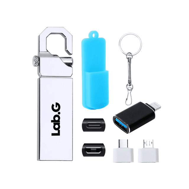 Memoria Usb 2tb Alta Velocidad 3.1 (2000 Gb) Flash Drive Lab.G Plateado