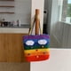 thumbnail image 5 of Bolso de playa de ganchillo, bolso cruzado arcoíris, accesorios, firme y duradero para usar, artículos fáciles de sostener. (Grande), 5 of 5