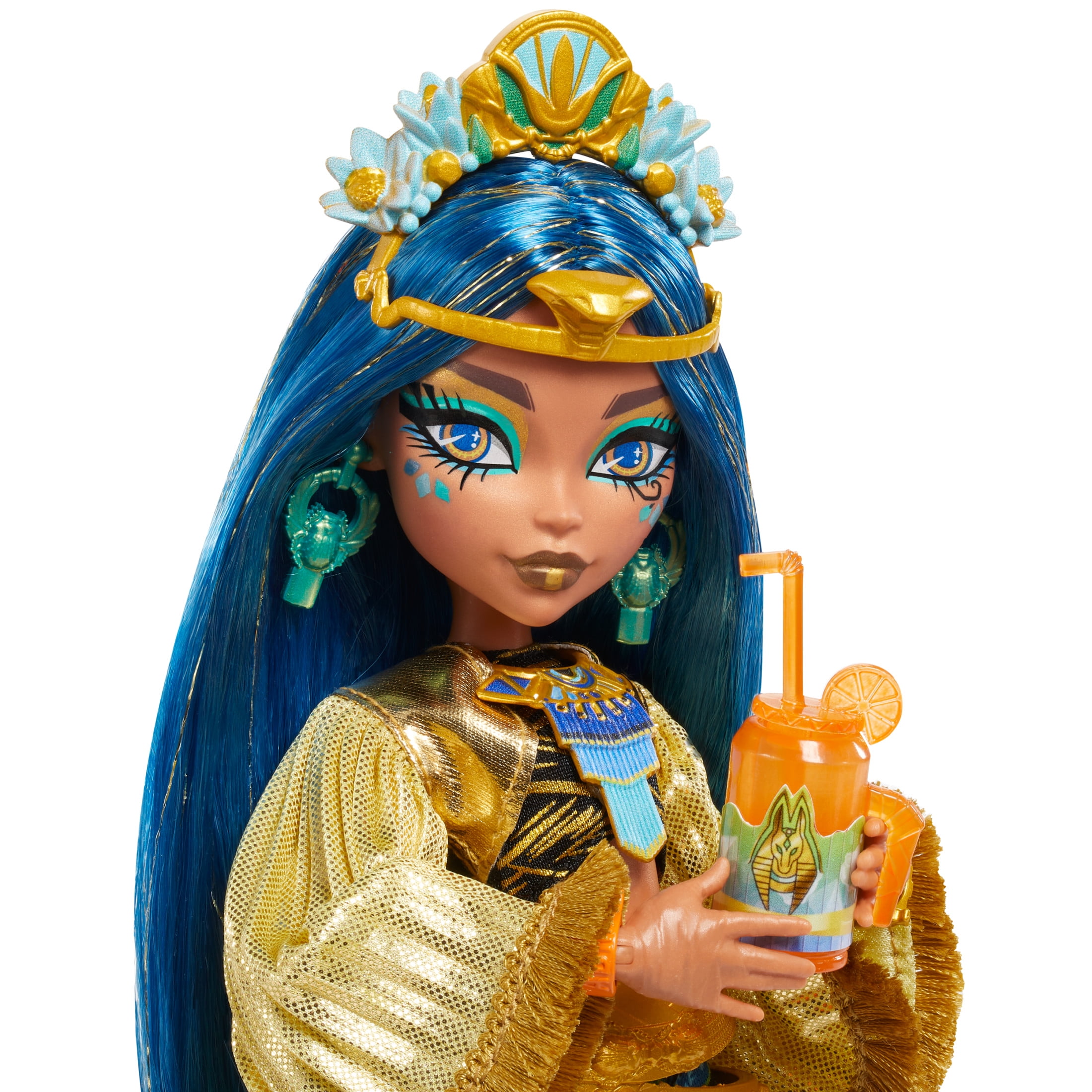 Monster High Monster Fest Cleo De Nile Fashion Doll with Festival Outfit, Band Poster and Accessorie(图3)